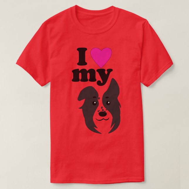 Ich Liebe mein Hund T-Shirt (Design vorne)