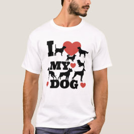 Ich Liebe mein Hund T-Shirt