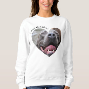 Ich Liebe mein Hundebüt-Foto Sweatshirt