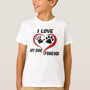 Ich Liebe mein Hundeschwerfer Kissen T-Shirt