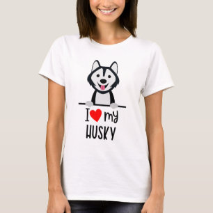 Ich Liebe mein Husky T-Shirt