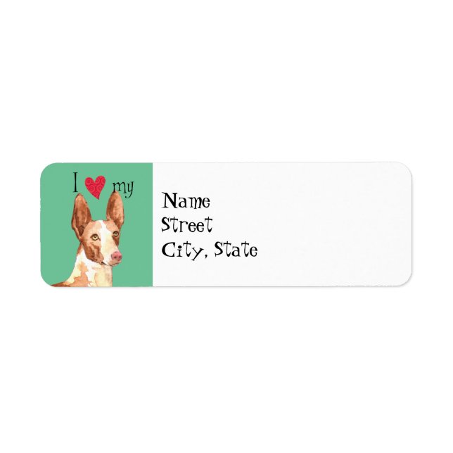 Ich Liebe mein Ibizan Hound (Vorne)