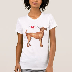Ich Liebe mein Irisch Terrier T-Shirt
