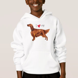 Ich Liebe mein irisches Setter Hoodie