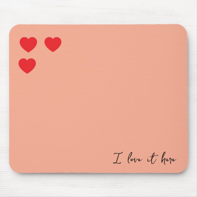 Ich Liebe mein Job-Mauspad Mousepad (Vorne)