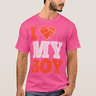 Ich Liebe mein Junge - Basketball Geschenk Männer T-Shirt