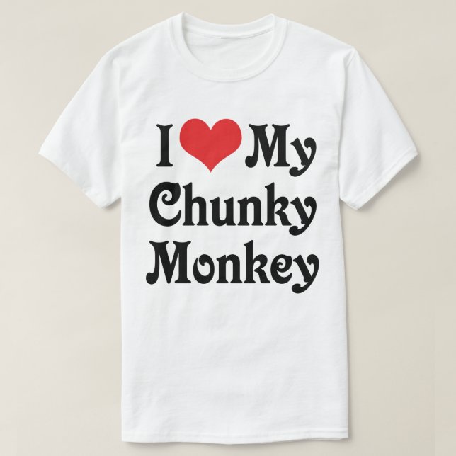 Ich Liebe mein kalter Affe T-Shirt (Design vorne)