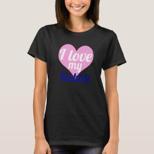 Ich Liebe mein Kanincheneier Niedliches Herz T-Shirt