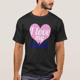 Ich Liebe mein Kanincheneier Niedliches Herz T-Shirt