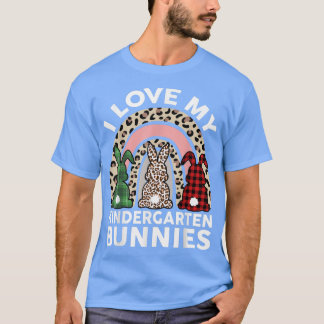 Ich Liebe mein Kindergarten Bunnies Frauen Lehreri T-Shirt