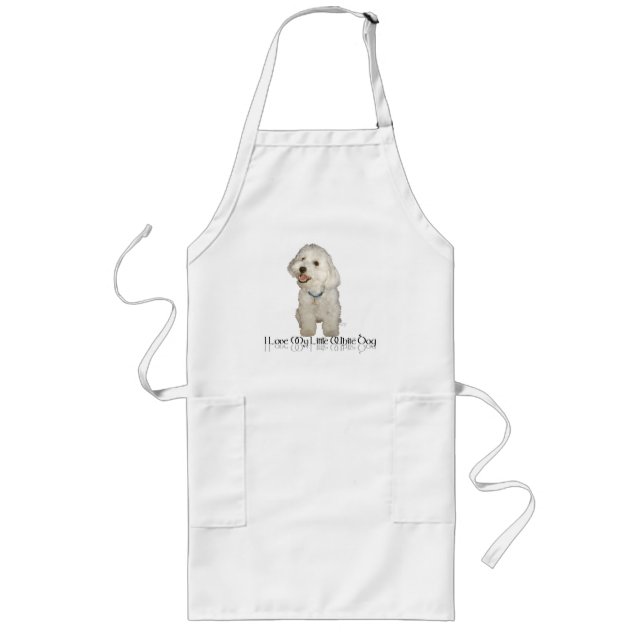 Ich Liebe mein kleiner weißer Hund - Havanese Lange Schürze (Vorne)