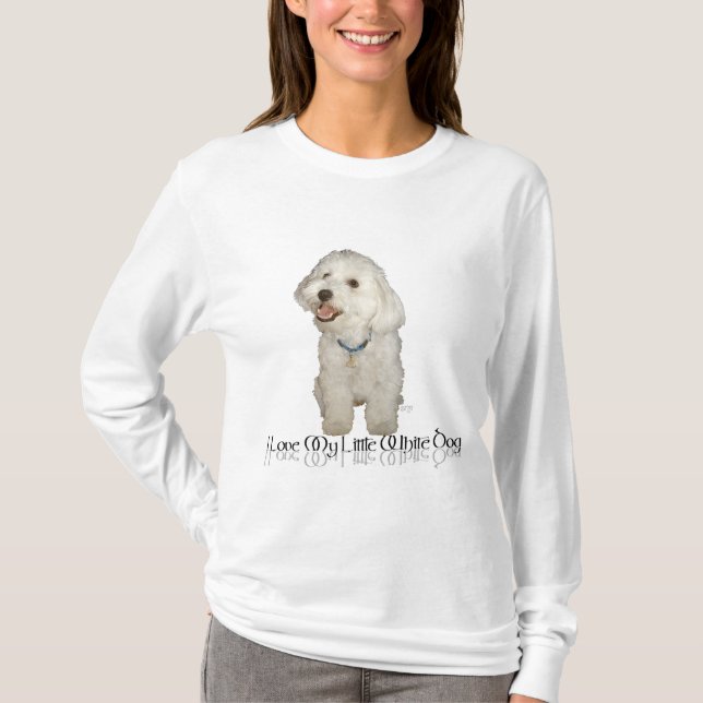 Ich Liebe mein kleiner weißer Hund - Havanese T-Shirt (Vorderseite)