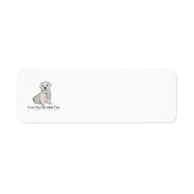 Ich Liebe mein kleiner weißer Hund - Malteser ! (Vorne)