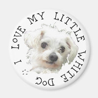 Ich Liebe mein kleiner weißer Hund - Maltesisch