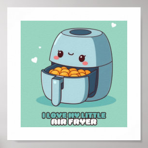 Ich Liebe mein kleines Luftfussballfeld-Küchenplak Poster