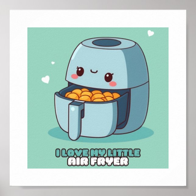 Ich Liebe mein kleines Luftfussballfeld-Küchenplak Poster (Vorne)