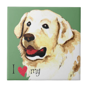 Ich Liebe mein Kuvasz Fliese