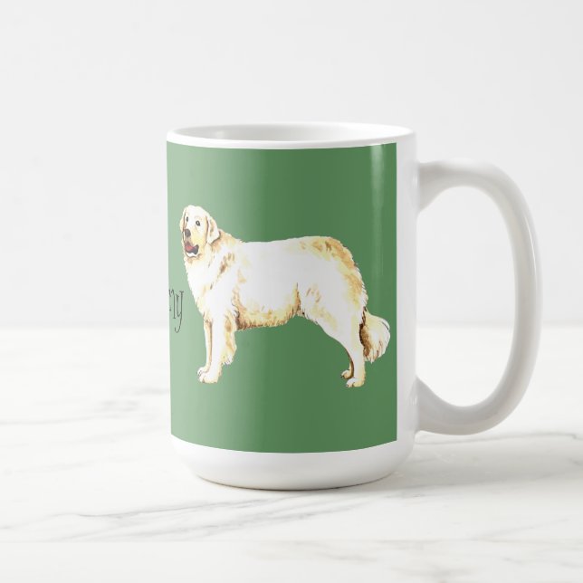 Ich Liebe mein Kuvasz Kaffeetasse (Rechts)
