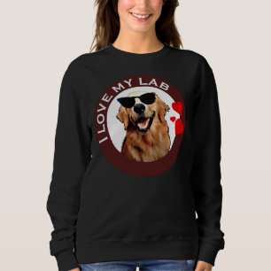 Ich Liebe mein Labrador Retriever Brown Sweatshirt
