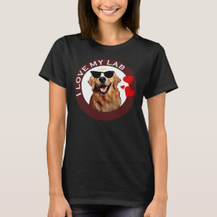 Ich Liebe mein Labrador Retriever Brown T-Shirt