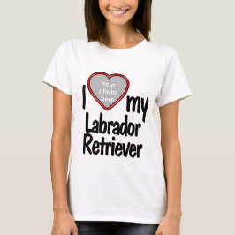 Ich Liebe mein Labrador Retriever Niedlich Red Hea T-Shirt