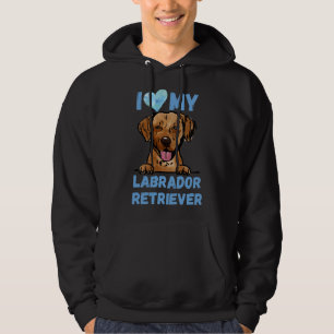 Ich Liebe mein Labrador Retriever! Wasserfarbe Ori Hoodie