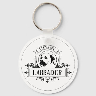 Ich Liebe Mein Labrador Schlüsselanhänger