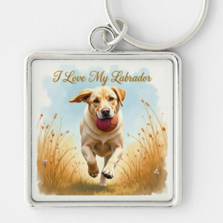 Ich liebe mein Labrador-Schlüsselanhänger Schlüsselanhänger