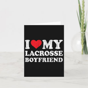 Ich Liebe mein Lacrosse Boyfriend Funny Girlfriend Karte