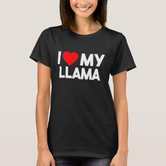 Ich Liebe mein Lama Animal Lover Couple Match T-Shirt