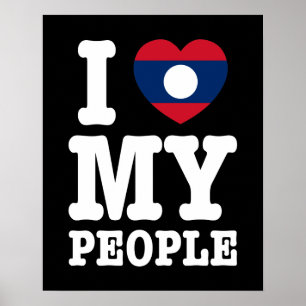 Ich liebe mein lao Volk Poster