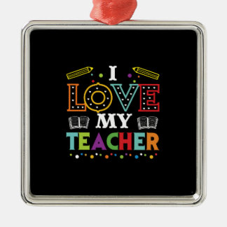 Ich Liebe mein Lehrer Ornament Aus Metall