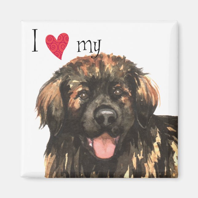 Ich Liebe mein Leonberger Magnet (Vorne)