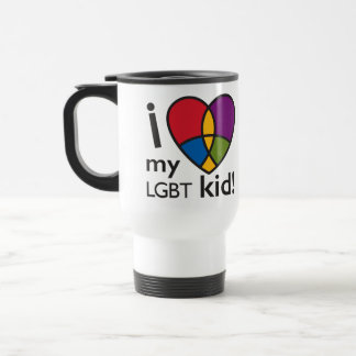 "ICH LIEBE mein LGBT Kinder" Reise-Tasse Reisebecher