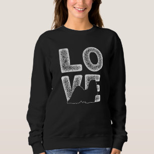 Ich Liebe mein Lhasa Apso Dog Design Sweatshirt