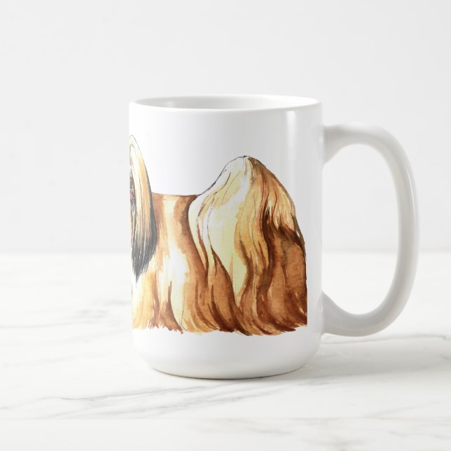 Ich Liebe mein Lhasa Apso Kaffeetasse (Rechts)