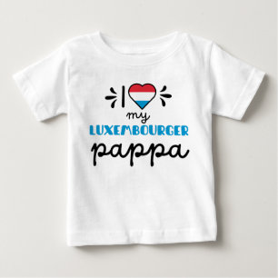 Ich Liebe mein Luxemburger Pappa niedlich Baby T-shirt