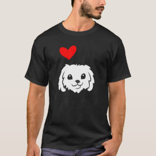 Ich Liebe mein Maltipoo Hund T-Shirt