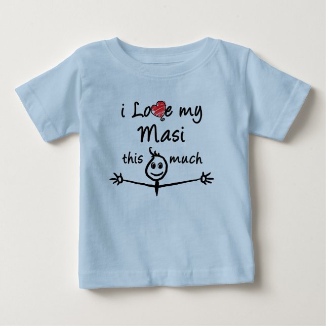 Ich Liebe mein Masi! (Müttertante) Baby T-shirt (Vorderseite)
