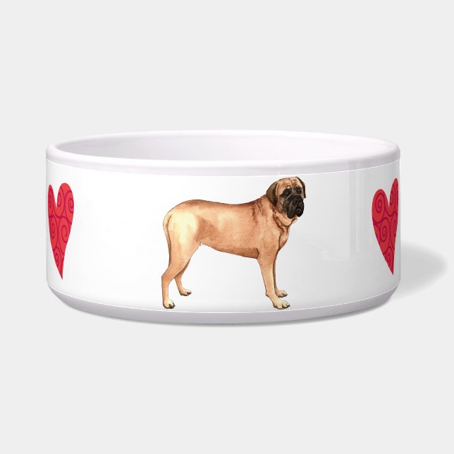 Ich Liebe mein Mastiff Napf (Rechts)