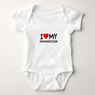 Ich Liebe mein Mathematiker Baby Strampler