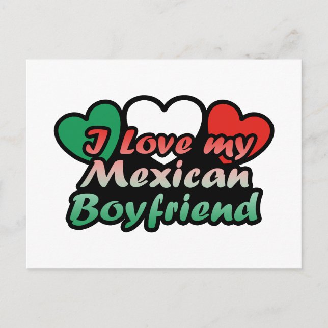 Ich Liebe mein mexikanischer Freund Postkarte (Vorderseite)
