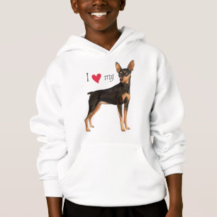 Ich Liebe mein Min-Button Hoodie