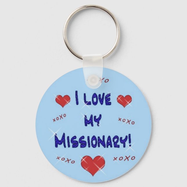 Ich Liebe mein Missionar Schlüsselanhänger (Vorderseite)