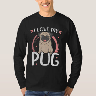 Ich Liebe mein Mops Hundebesitzer Geschenk Essenzi T-Shirt