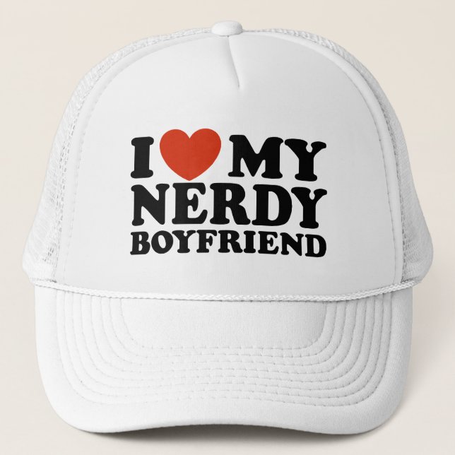 Ich Liebe mein Nerdy Boyfriend Truckerkappe (Vorderseite)
