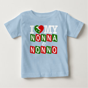 Ich liebe mein Nonna & Nonno Baby T-Shirt