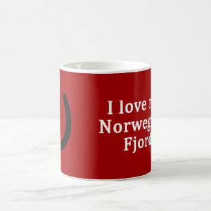 Ich Liebe mein norwegisches Fjordpferd Kaffeetasse