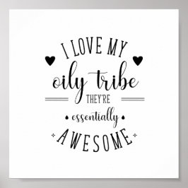 Ich Liebe Mein Öly-Stamm-Poster Poster