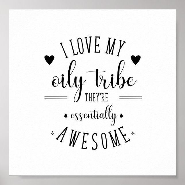 Ich Liebe Mein Öly-Stamm-Poster Poster (Vorne)